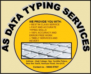 Accurate Typing Services Online and offline.